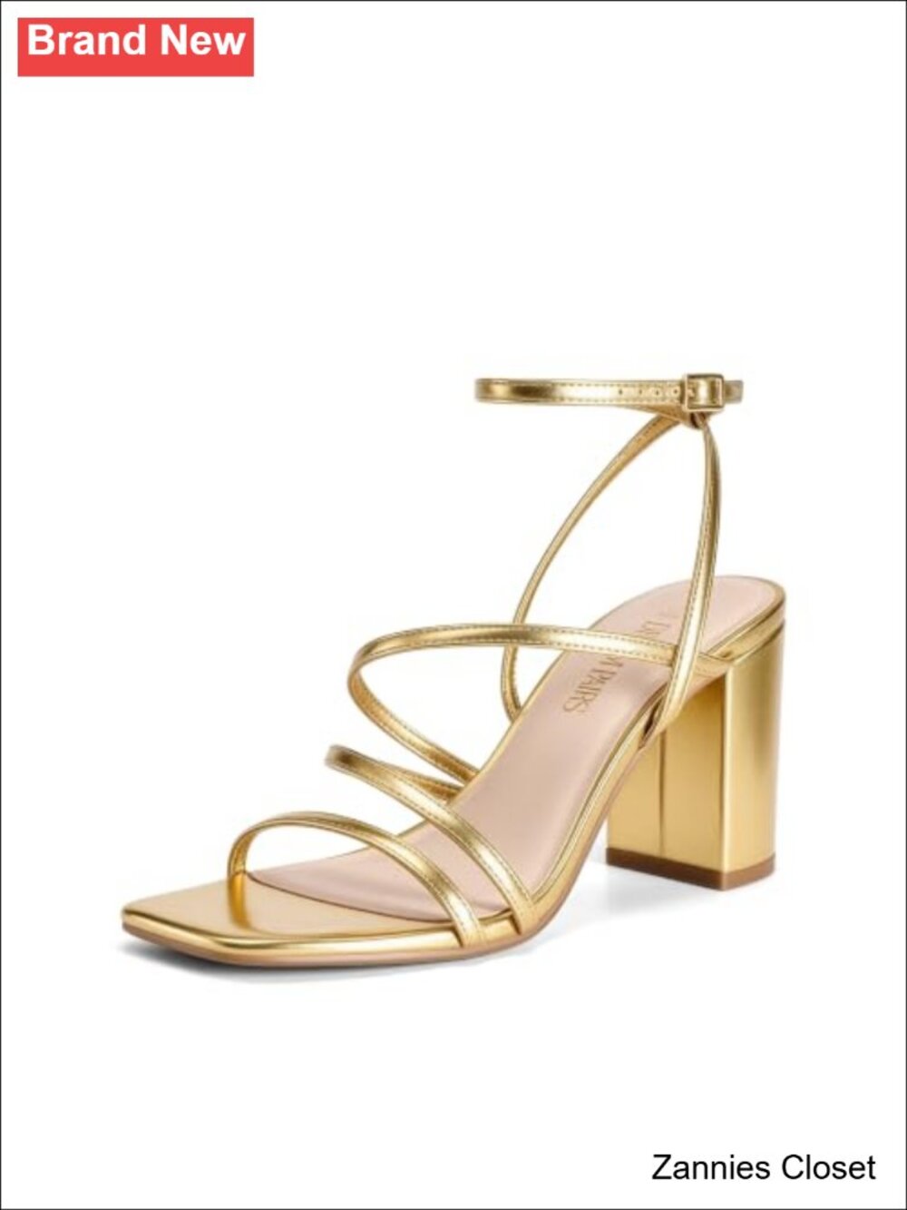 ✨ DREAM PAIRS Women's Chunky Block Heel Square Toe Sandal Faux Leather